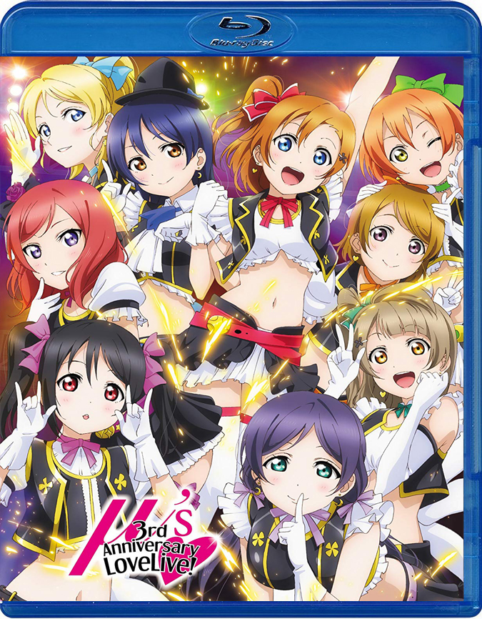 动画lovelive3周年演唱会bdbox蓝光碟bluray